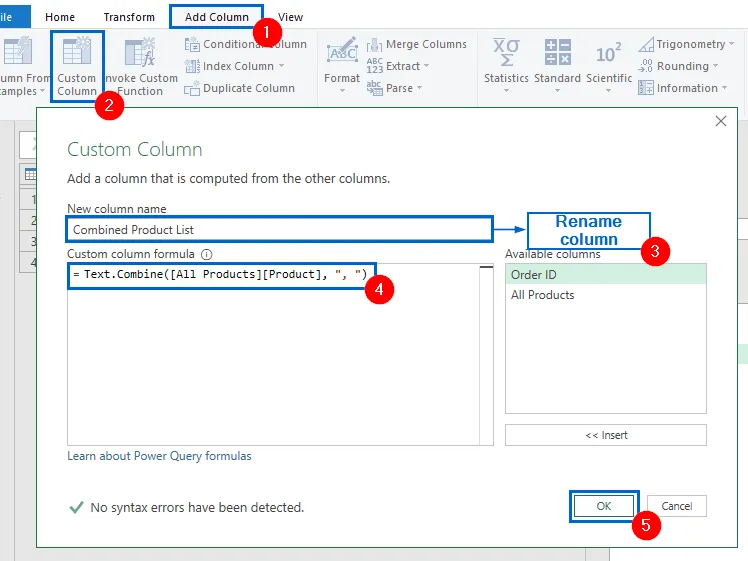 Combine Rows Automatically Using Power Query