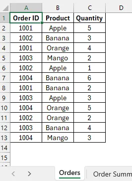 Combine Product Names Using TEXTJOIN and FILTER Functions