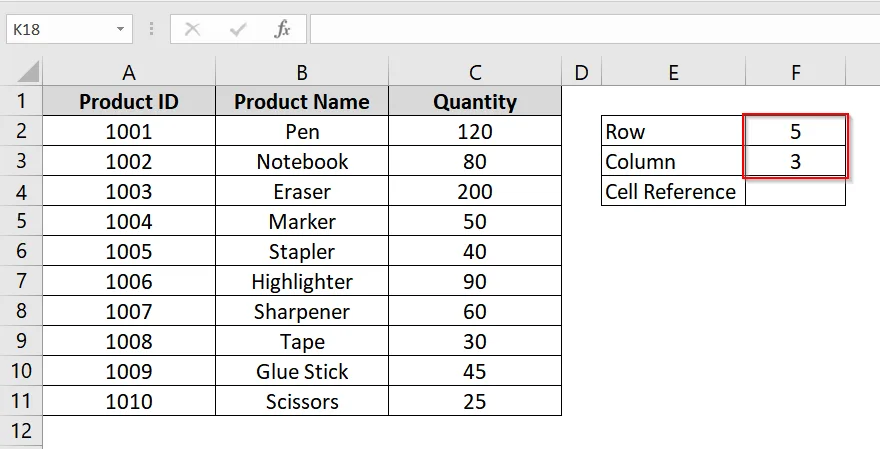 Extract Row and Column Numbers Based on a Cell Value