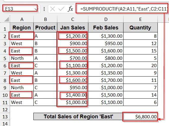 Custom SUMPRODUCT + IF Formula with VBA