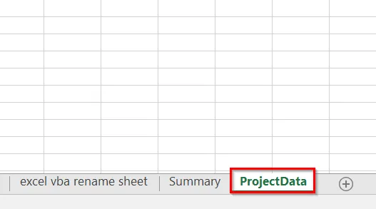 Add and Rename a New Worksheet Immediately