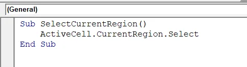 Using ActiveCell.CurrentRegion