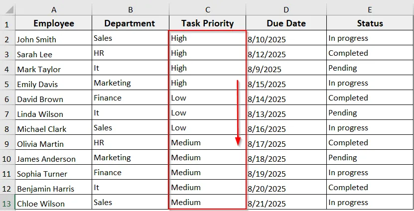 Sort a Specific Range in Excel Using VBA