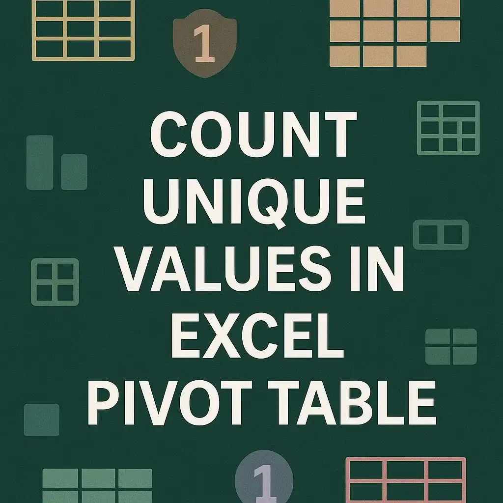How to Count Unique Values in Excel Pivot Table (2 Suitable Ways)