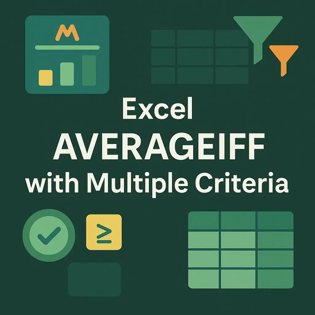 How to Use AVERAGEIF Function with Multiple Criteria in Excel