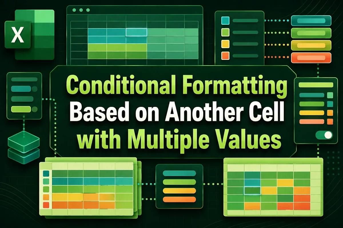 Conditional Formatting Based on Another Cell with Multiple Values
