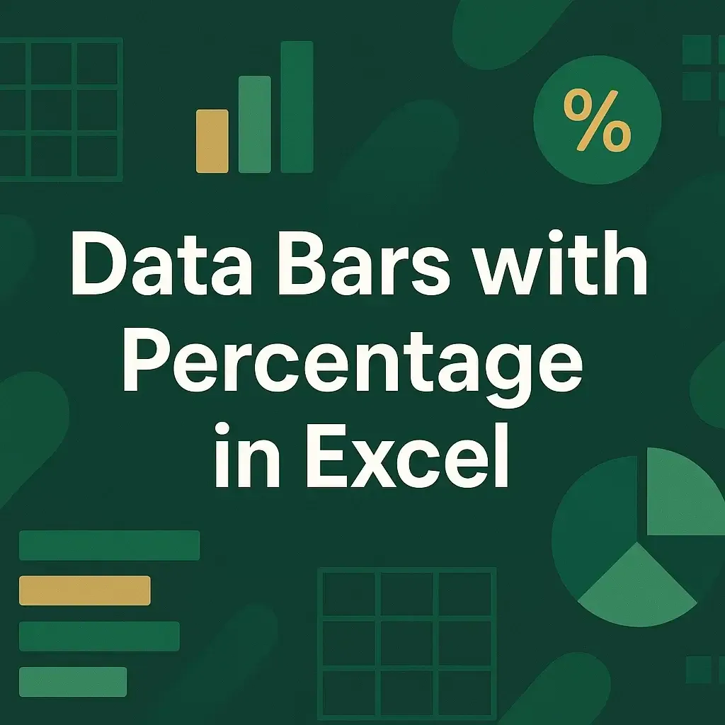 How to Show Data Bars with Percentage in Excel (3 Suitable Ways)