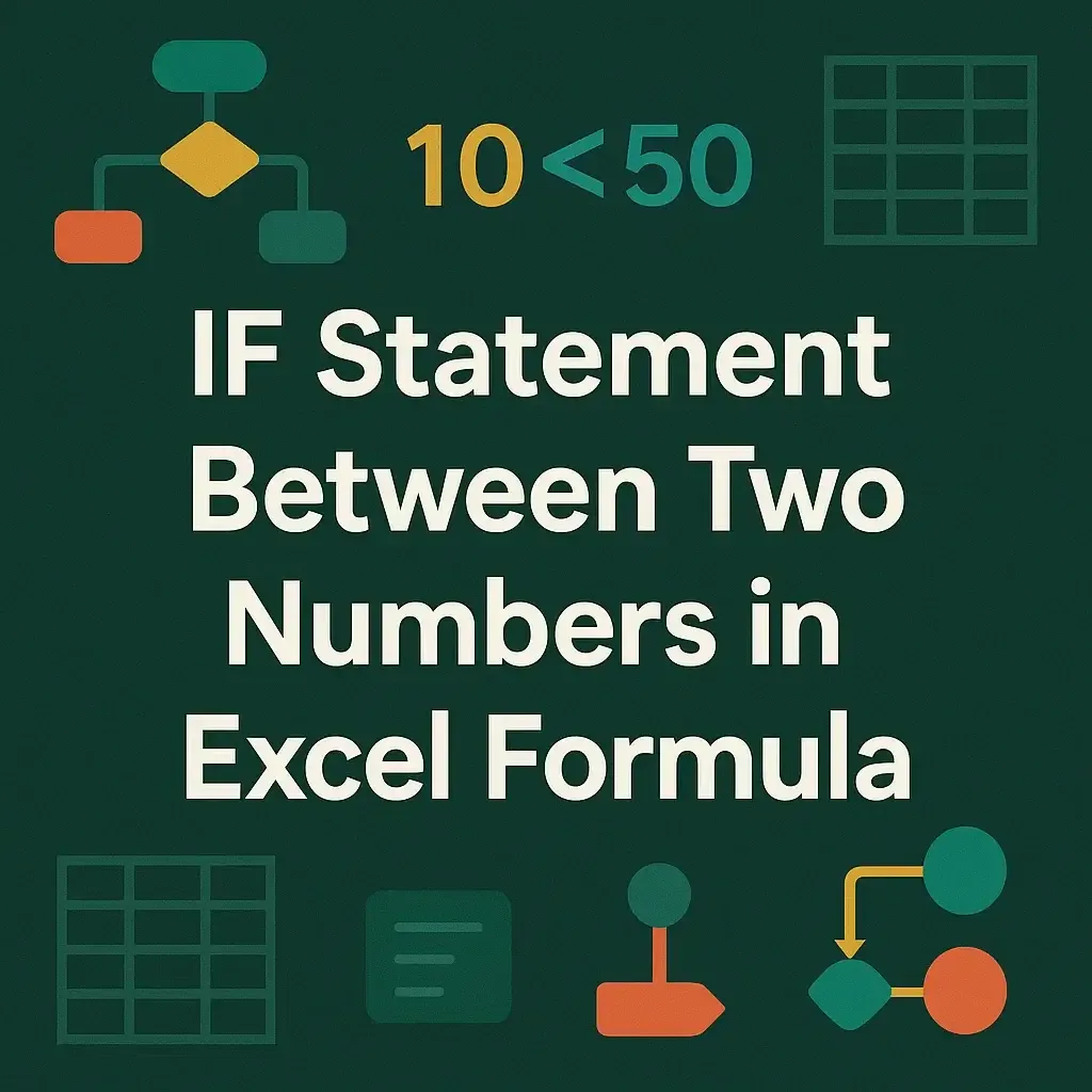 IF Statement Between Two Numbers in Excel Formula