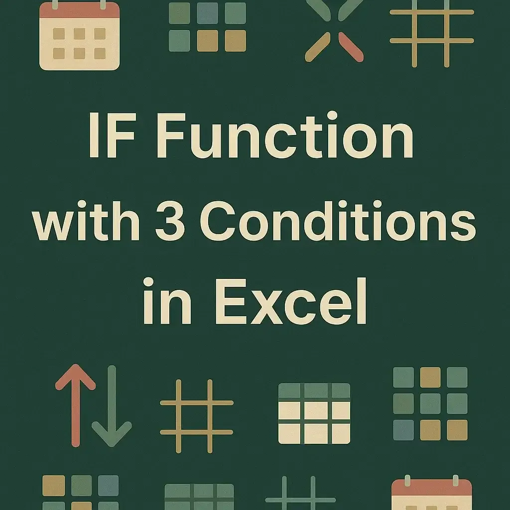 How to Use IF Function with 3 Conditions in Excel (5 Examples)
