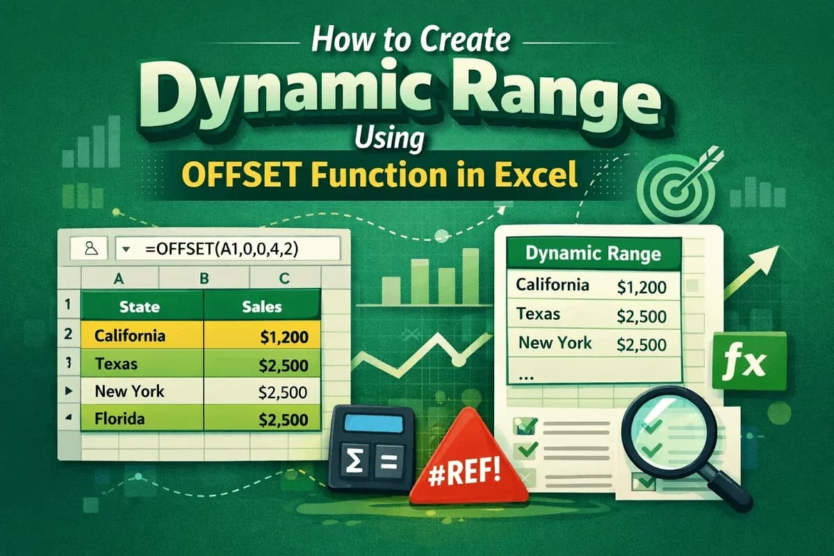 How to Create Dynamic Range Using OFFSET Function in Excel