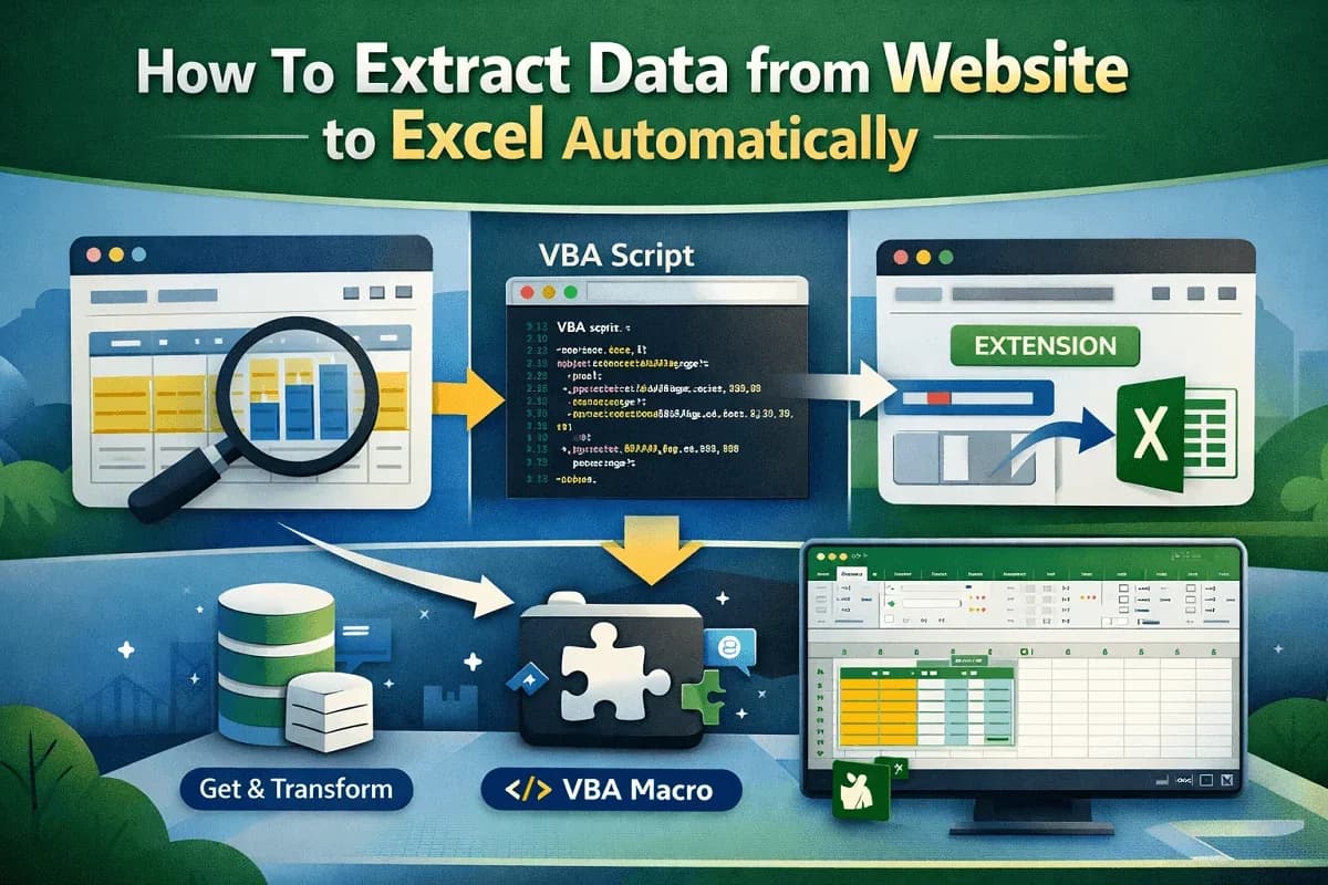 How To Extract Data from Website to Excel Automatically