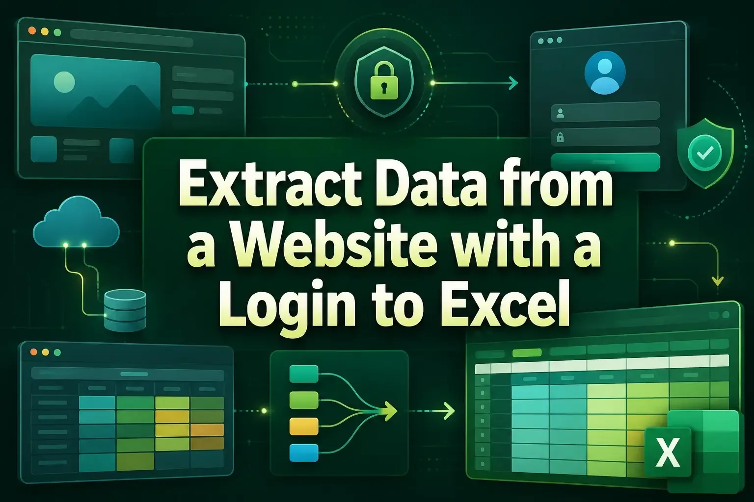 How to Extract Data from a Website with a Login to Excel