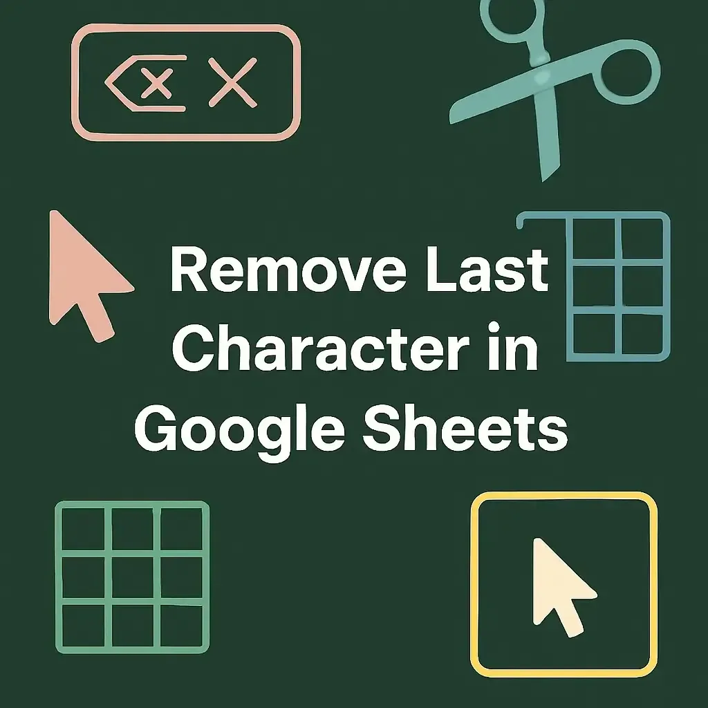 How to Remove Last Character in Google Sheets (3 Simple Methods)