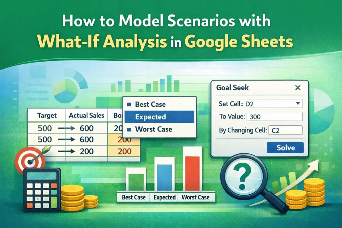 How to Model Scenarios with What-If Analysis in Google Sheets