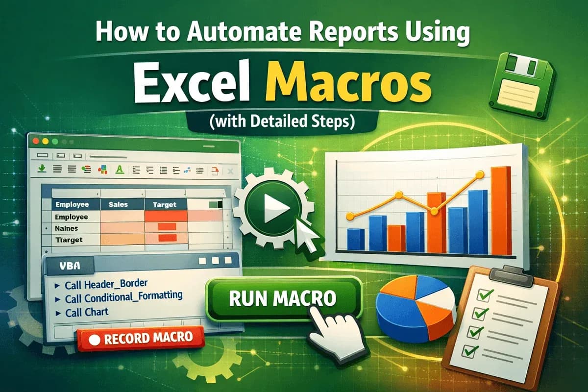 How to Automate Reports Using Excel Macros (with Detailed Steps)