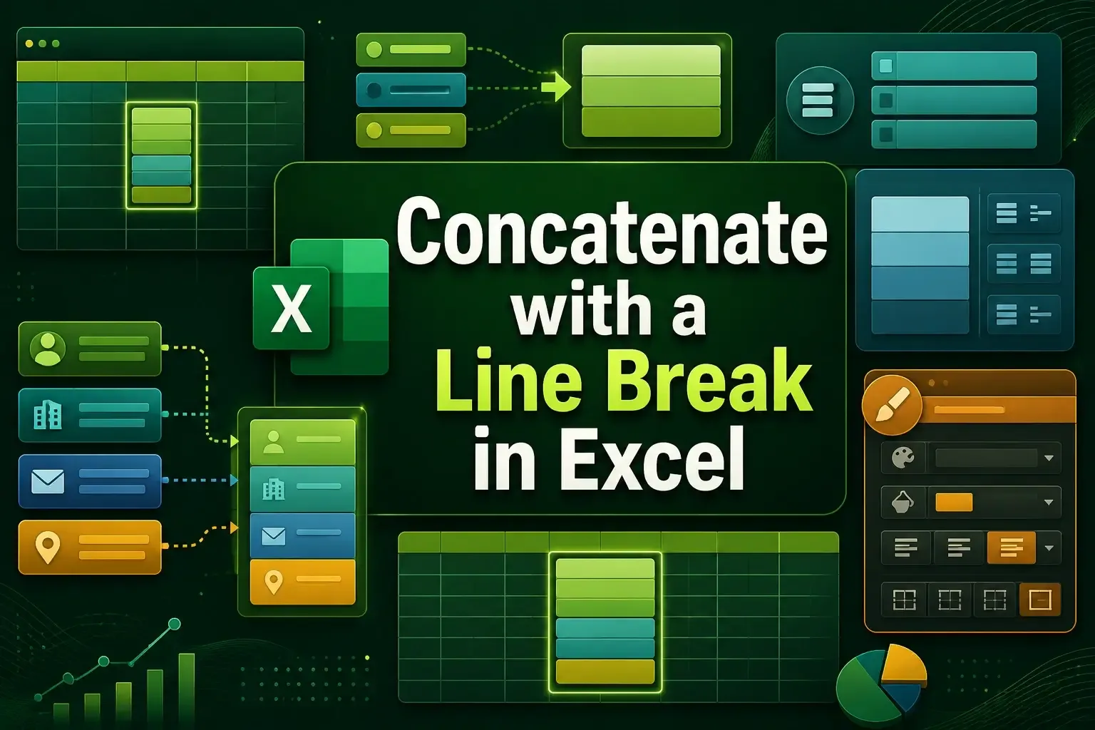 How to Concatenate with a Line Break in Excel