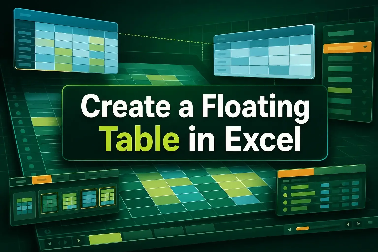 How to Create a Floating Table in Excel (6 Different Ways)