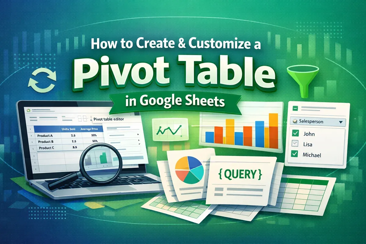 How to Create & Customize a Pivot Table in Google Sheets
