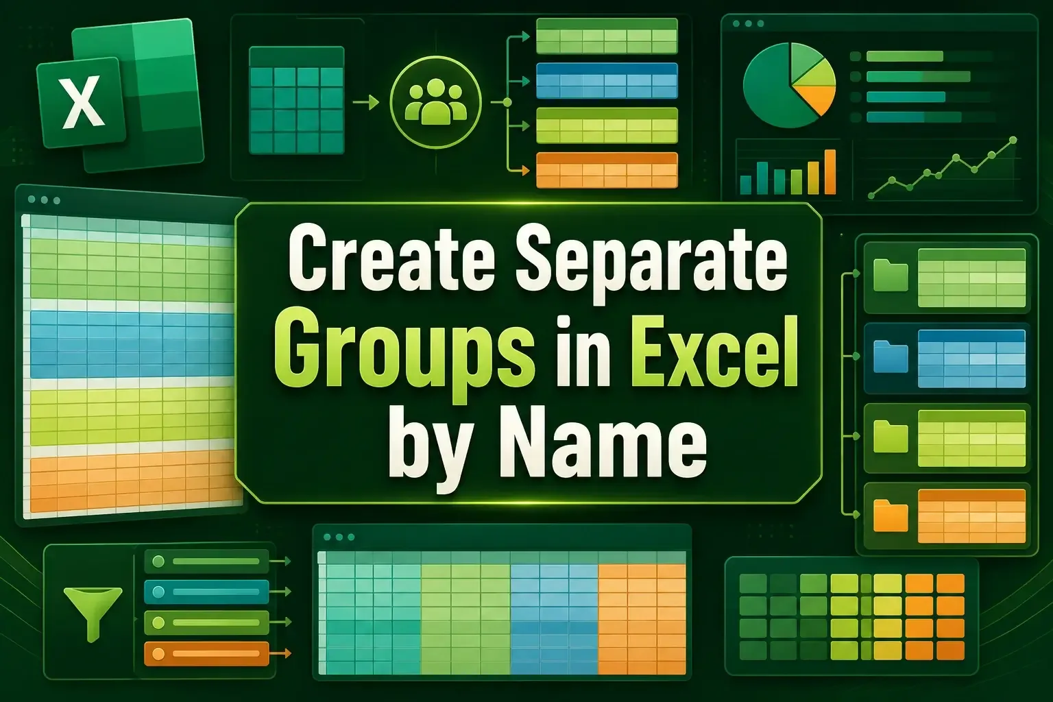 How to Create Separate Groups by Name in Excel