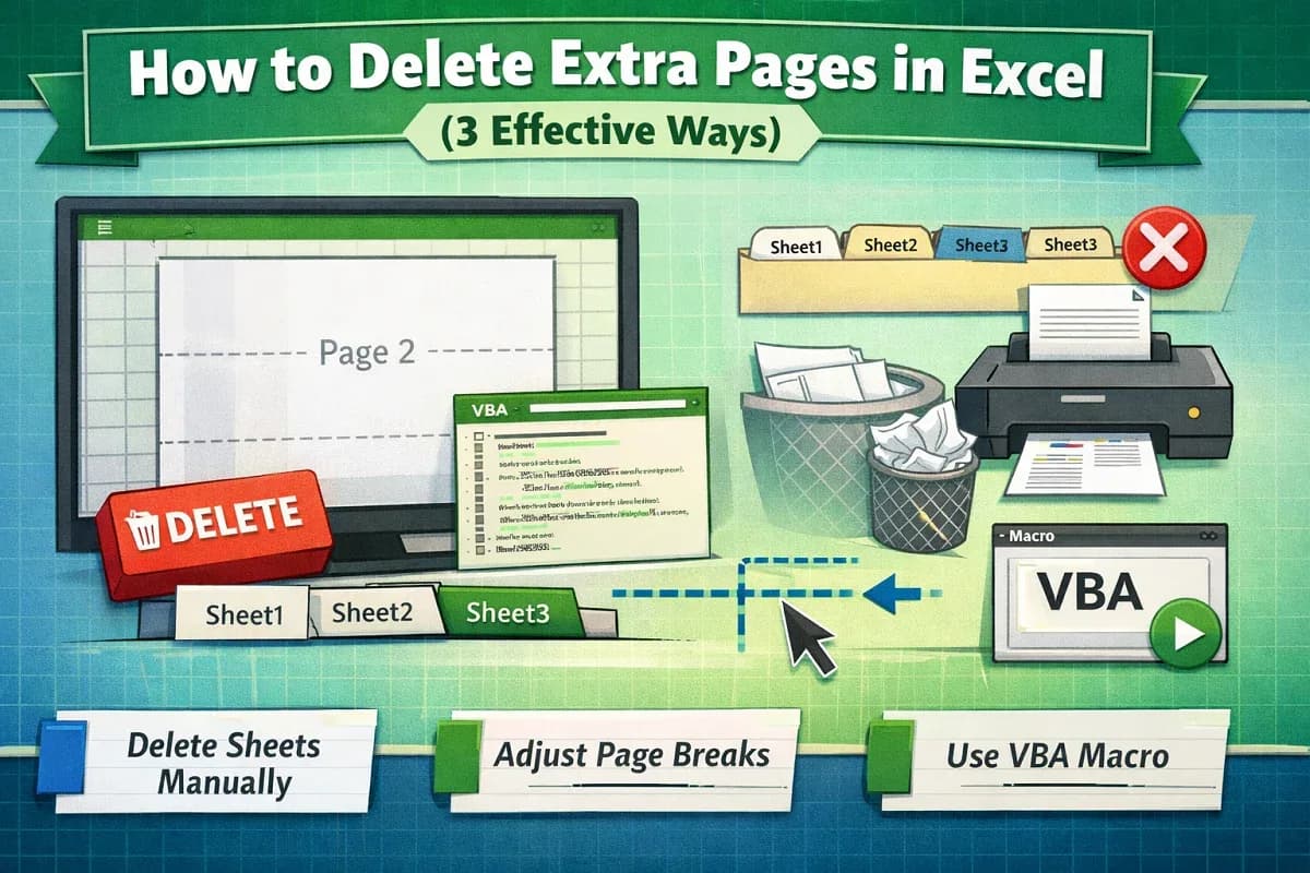 How to Delete Extra Pages in Excel (3 Effective Ways)