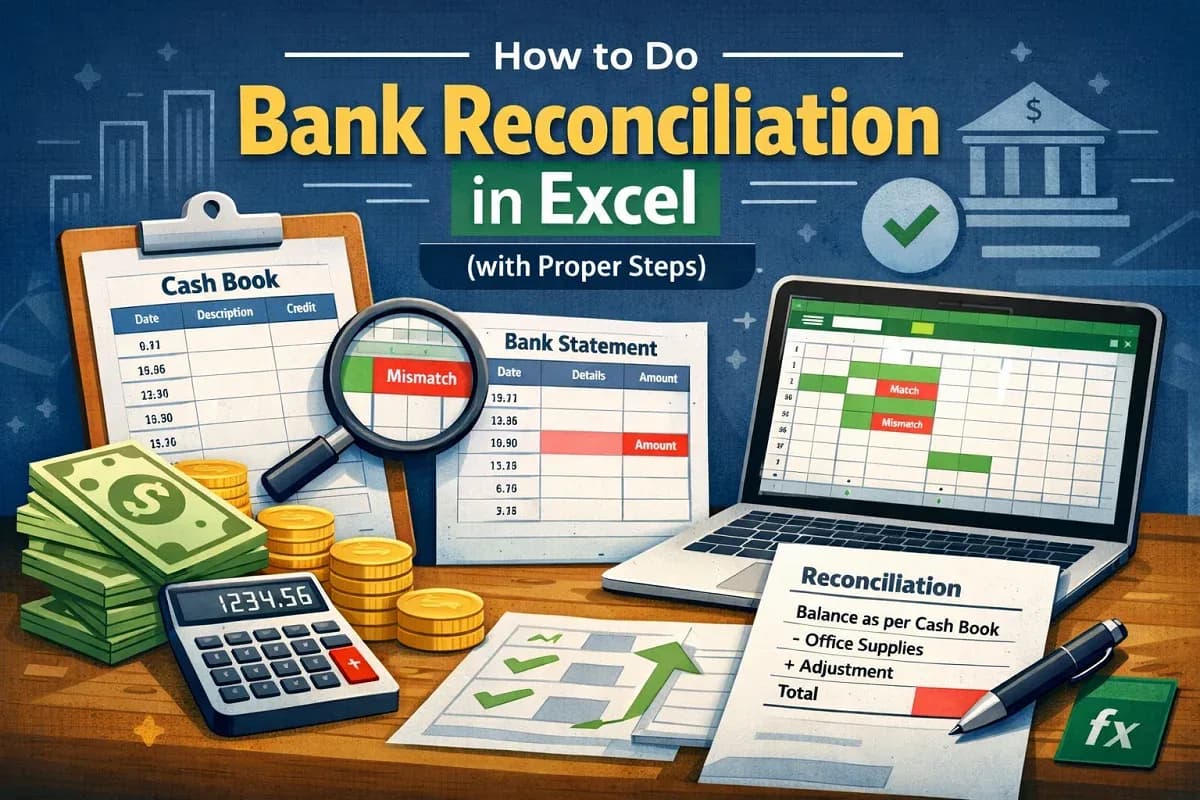 How to Do Bank Reconciliation in Excel (with Proper Steps)