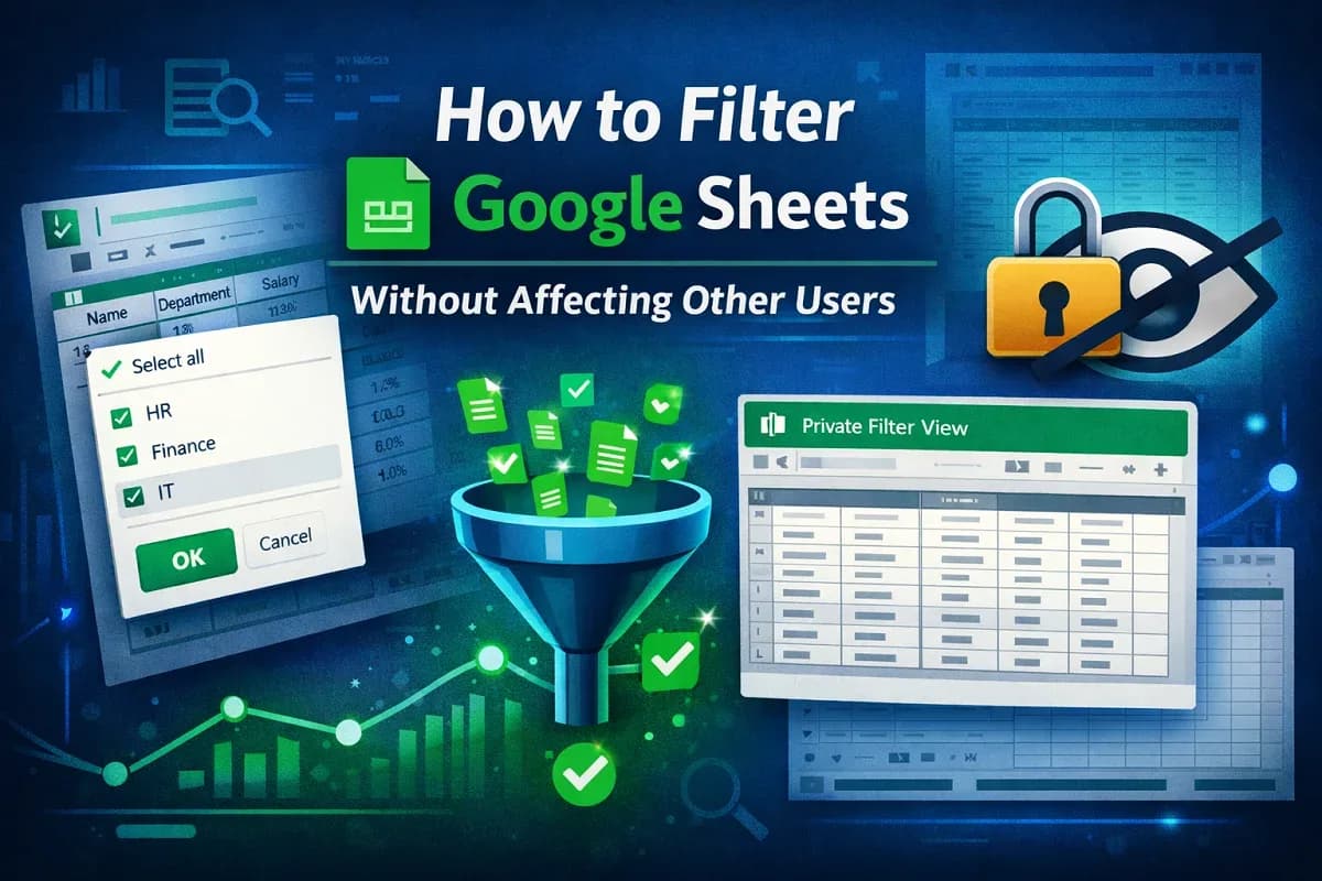 How to Filter Google Sheets Without Affecting Other Users