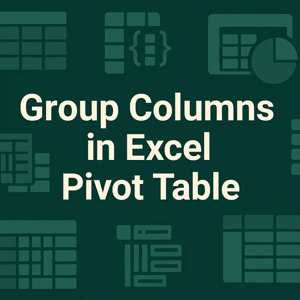 How to Group Columns in Excel Pivot Table (3 Methods)