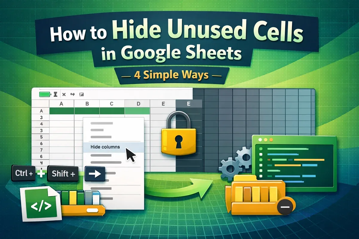 How to Hide Unused Cells in Google Sheets (4 Simple Ways)