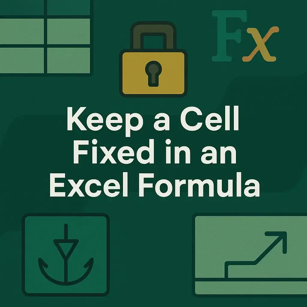 How to Keep a Cell Fixed in an Excel Formula (2 Simple Ways)