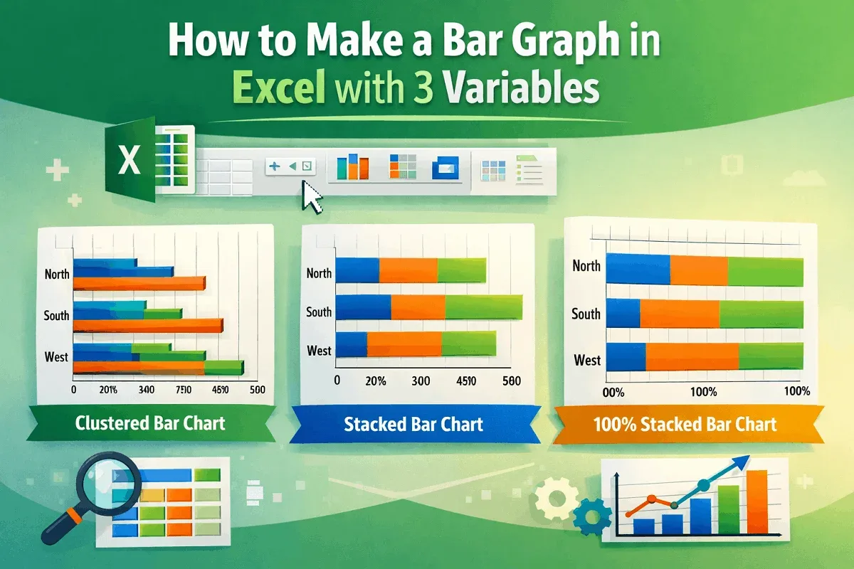 How to Make a Bar Graph in Excel with 3 Variables