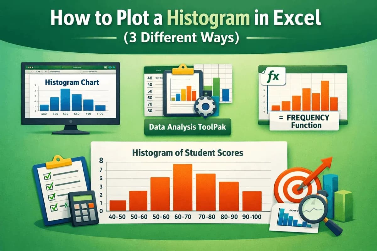 How to Plot a Histogram in Excel (3 Different Ways)