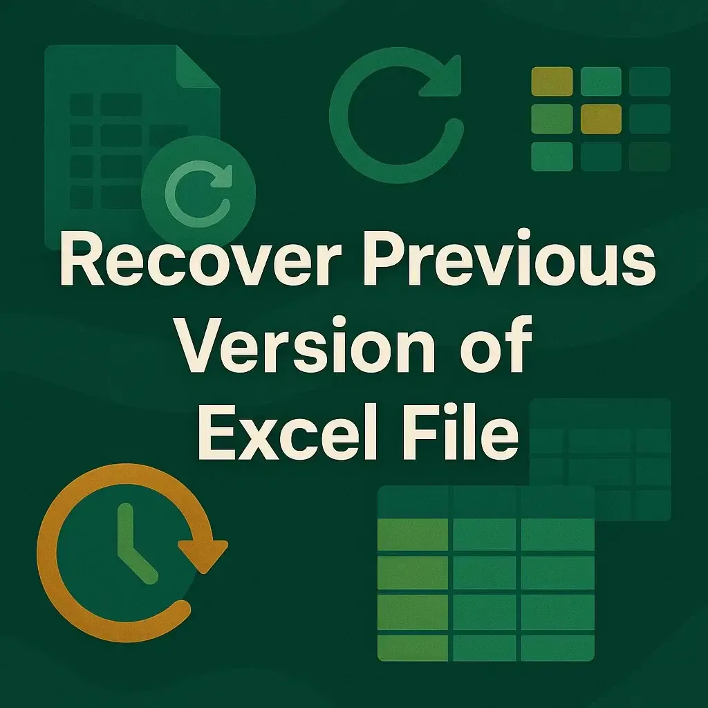 How to Recover Previous Version of Excel File (4 Possible Ways)