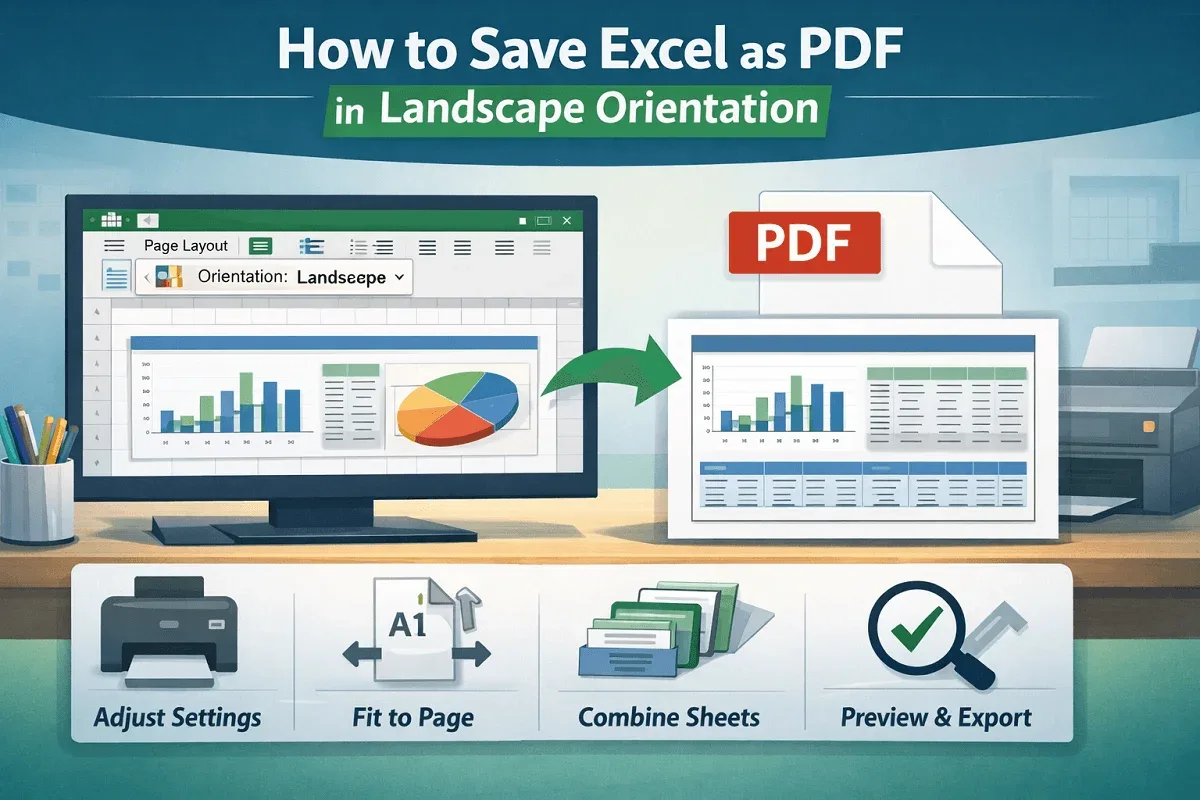 How to Save Excel as PDF in Landscape Orientation