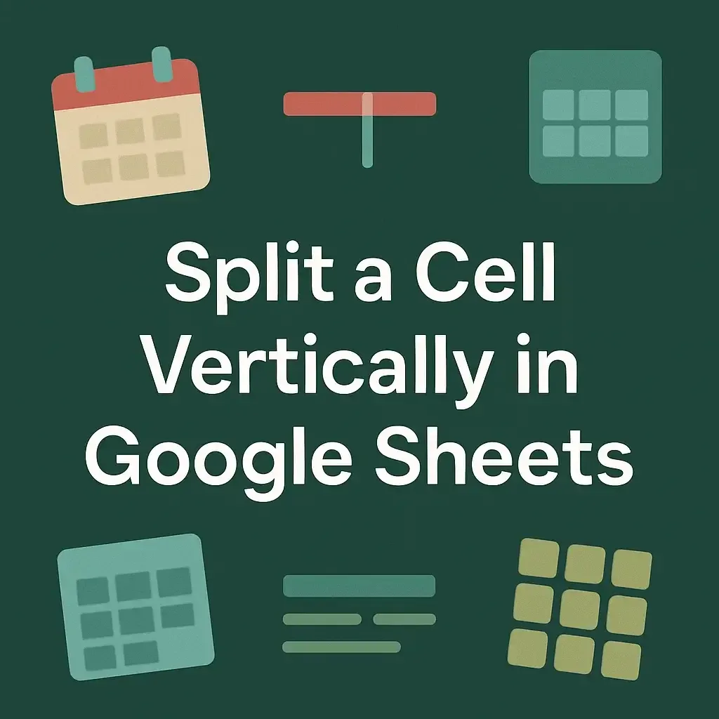 How to Split a Cell Vertically in Google Sheets (2 Simple Ways)