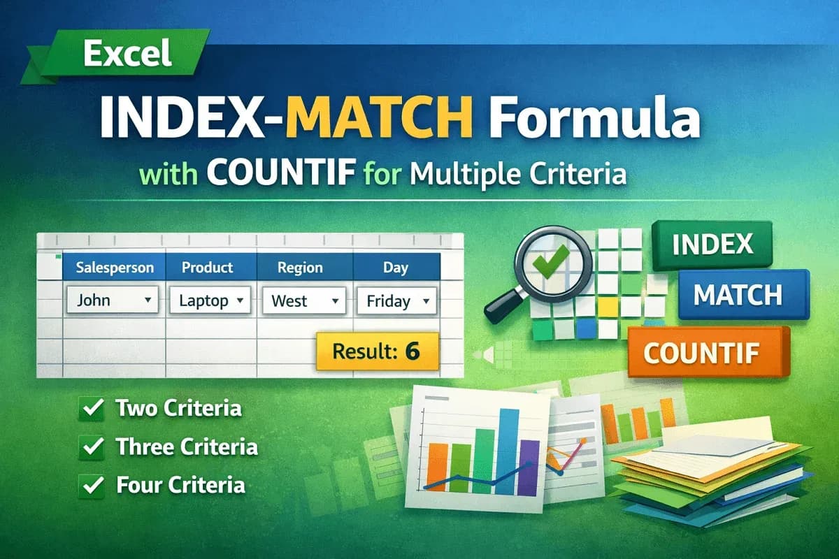 Excel INDEX-MATCH Formula with COUNTIF for Multiple Criteria