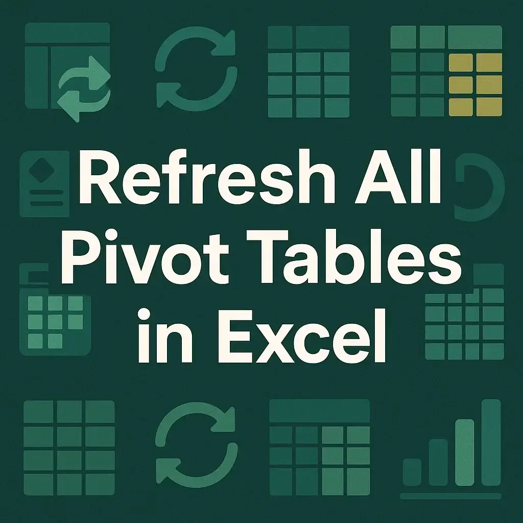 How to Refresh All Pivot Tables in Excel (2 Suitable Ways)