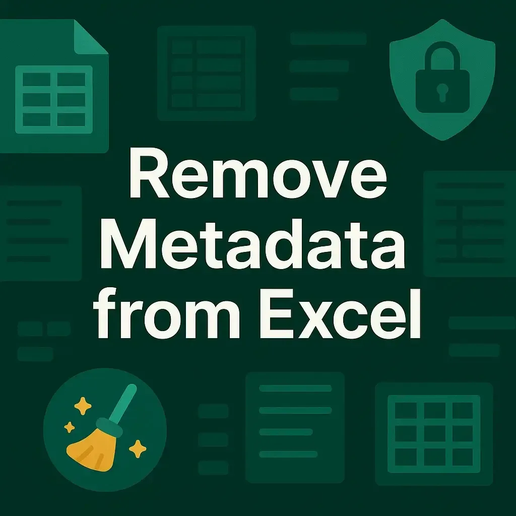 How to Remove Metadata from Excel File (6 Quick Methods)