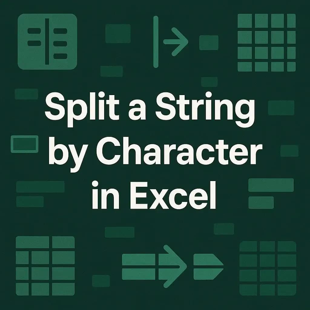 How to Split a String by Character in Excel (4 Useful Methods)
