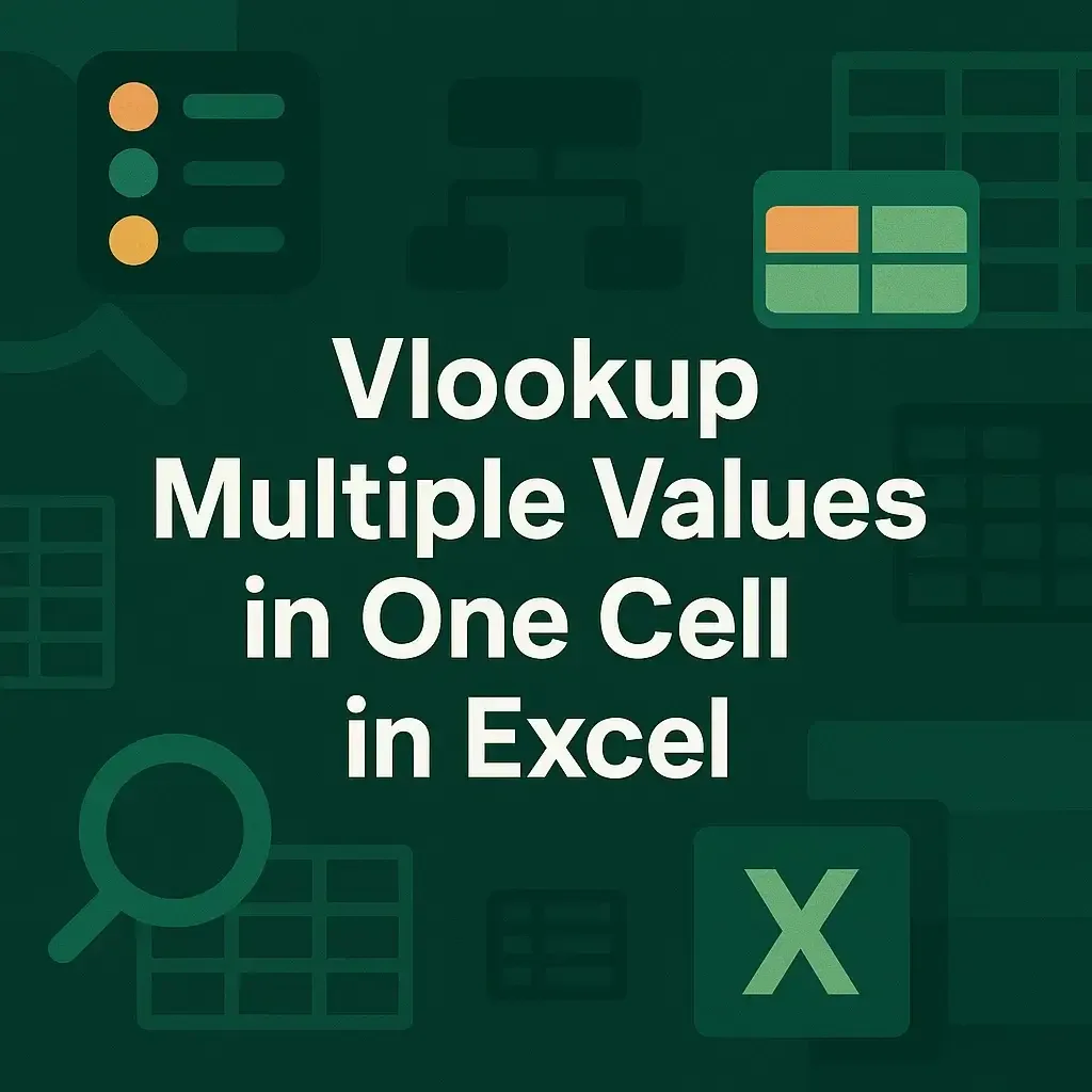 How to Vlookup Multiple Values in One Cell in Excel (5 Examples)