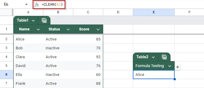Use TRIM or CLEAN to Remove Hidden Characters