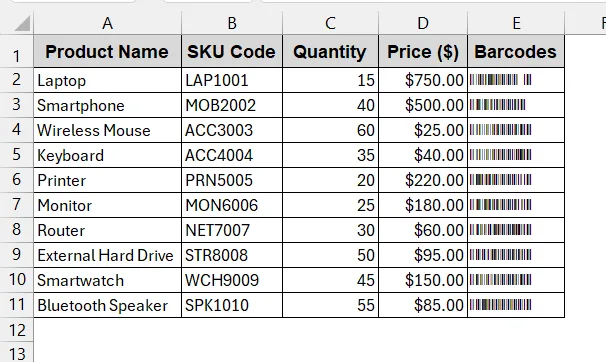 Use a VBA Font Encoder for Advanced Barcodes (Code 128)