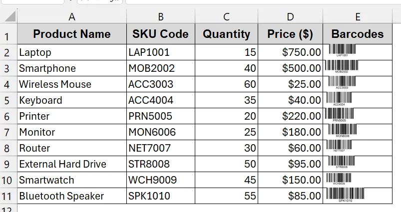 Creating Barcodes with Third-Party Barcode Generators
