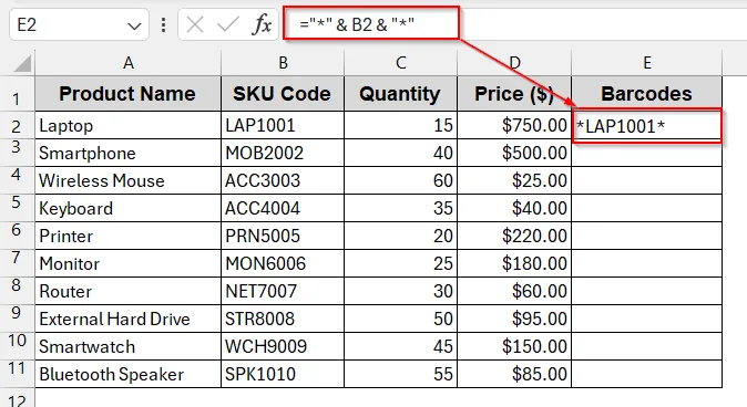Install and Apply a Free Barcode Font by Code 39