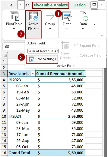 Using Field Setting Tool to Calculate Percentage of Grand Total