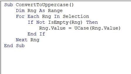 Automate Capitalization in Excel Using VBA