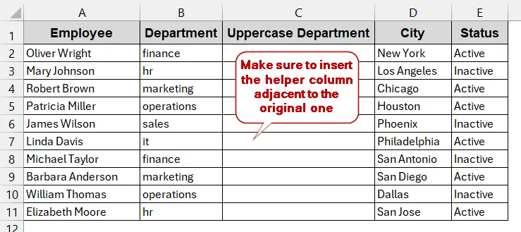 Use Flash Fill to Capitalize Text Without Formula