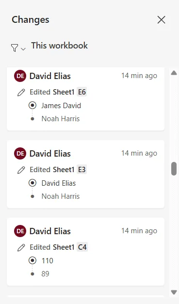 Use the Show Changes Feature to Check Individual Edits