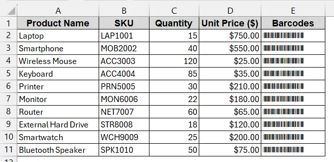 Install and Apply the Free Code 39 Font in Excel