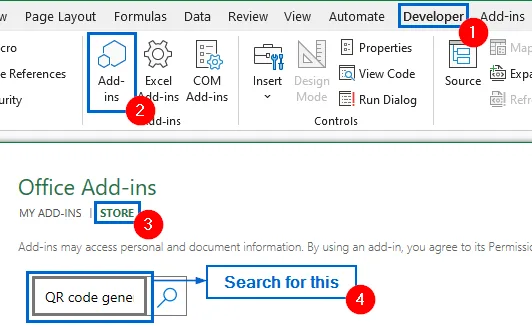 Use Office Add-ins to Generate QR Code