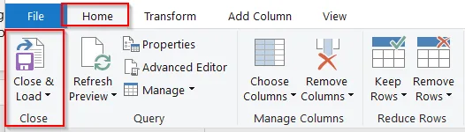 Integrate Power Query with the Get Data option to Advance Control